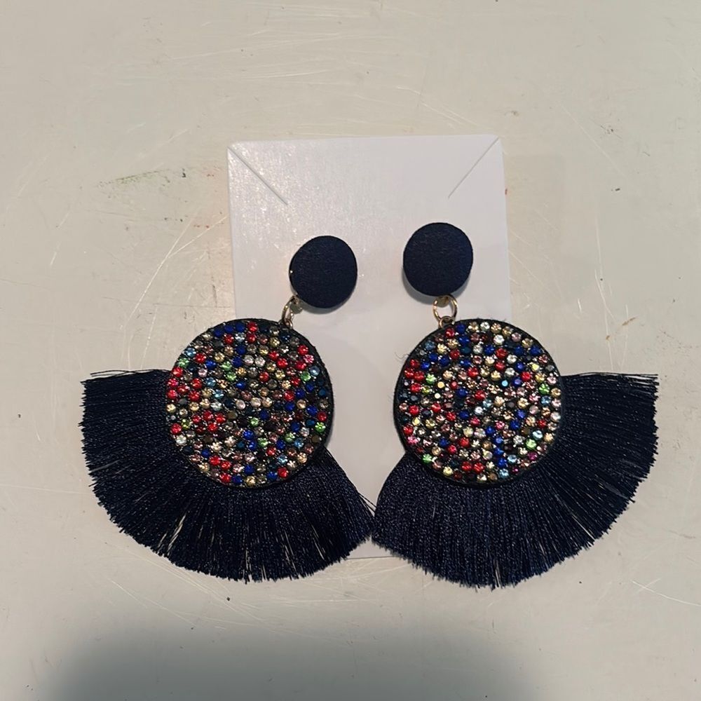 Elegant Multicolor Fringe Earrings